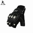 thumbnail image 2 of Motobike Knitting Guantes Unisex Men Women Motorcycle Summer Breathable Riding Protective Gear Half Finger Sporting Biker Glove, 2 of 10