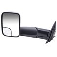 thumbnail image 3 of Brock Power Mirror for 2002-2008 Ram 1500 7X10 Flip-Up Trailer Tow Package Heated Manual Fold Set, 3 of 10