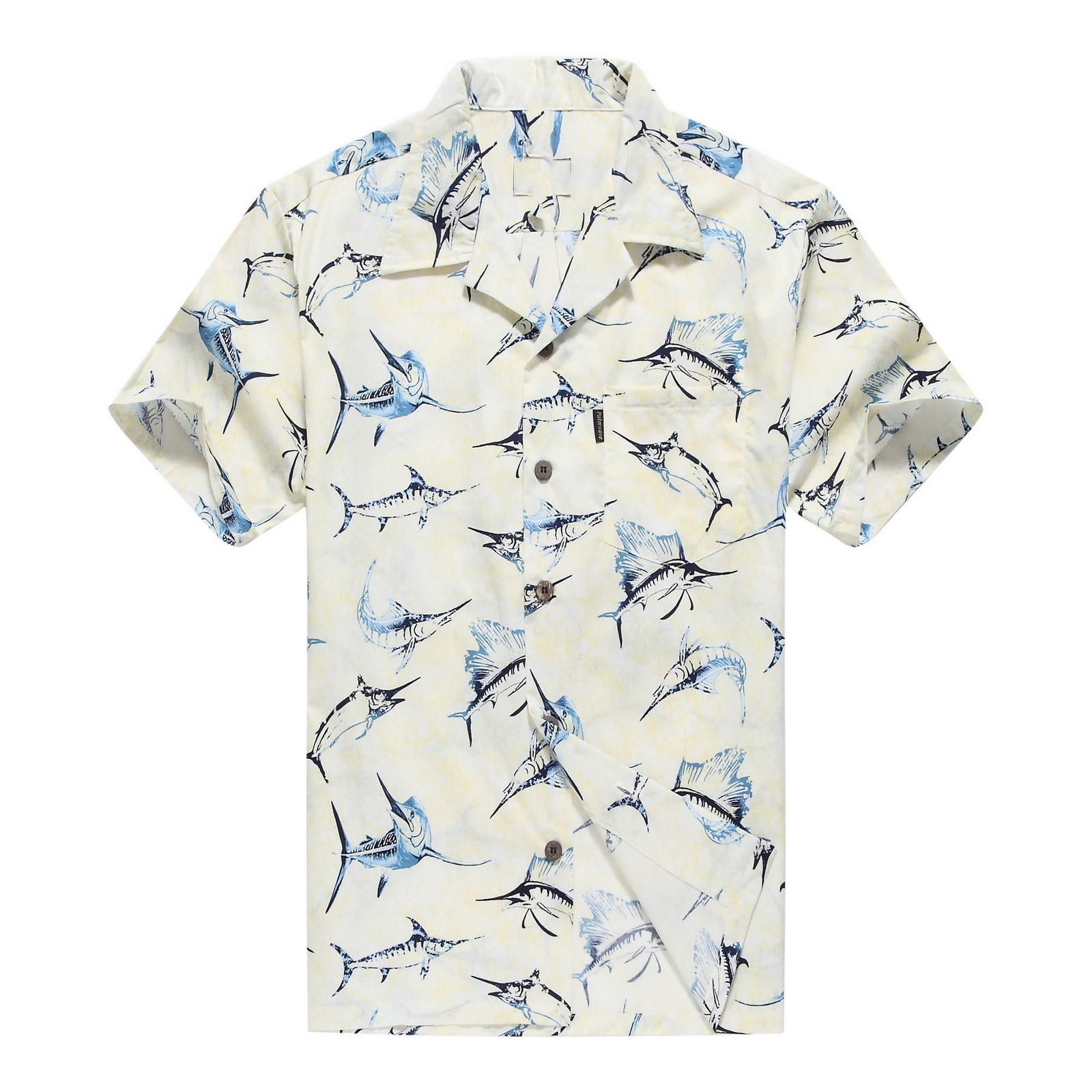 mens shirt with fish