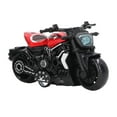 thumbnail image 3 of Modèle de Moto en Alliage, Jouet de Simulation de Moto à Double Roue pour 3+ Ans pour Extérieur Rouge, 3 of 8