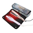 thumbnail image 3 of Hair Tool Organizer Bag with Heat Resistant Mat Removable Travel Storage Case for Hot Air Brushes Curling Irons Large Flower in Full Bloom, 3 of 8