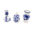 thumbnail image 2 of 3 Pieces 1:12 Dollhouse Ceramic Mini Vase Vessel Models Collection Home Decor Delicate Craft Photography Props Chinese Style For Pots Garden Sunnimix Jarrones de casa de muñecas, 2 of 8