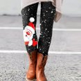 thumbnail image 2 of XAOWF Womens Casual Leggings Elastic Waist Slim Fit Fashion Cute Christmas Printed Soft Comfortable Stretchy Slacks Trousers For Women Leisure, 2 of 7