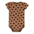 thumbnail image 5 of Hudson Baby Infant Girl Cotton Bodysuits, Cinnamon Hearts, 9-12 Months, 5 of 5