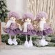 thumbnail image 4 of Adornos colgantes de muñeca verde púrpura de Ángel de Navidad lindo para el hogar, fiesta de Navidad, adornos de árbol de navidad, regalos para niños, decoraciones, 1PC, 4 of 4