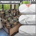 thumbnail image 6 of Aplkyhs Camouflage Leaf Print RV Dinette Cushion Covers Fall Camper Decor Universal Bench Cushion Comfortable Slip Covers for Sofa and Loveseat Stretchable Sofa Covers for 2 Cushion Couch, 6 of 7