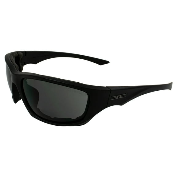 Epoch Eyewear Foam3 Padded Motorcycle Sunglasses Black Frames Smoke Lens ANSI Z87.1