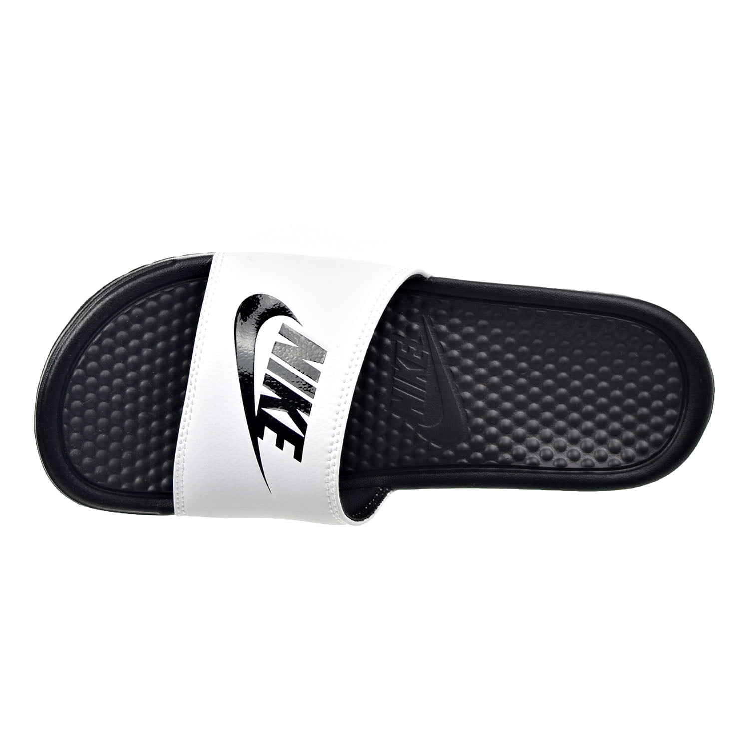 læder legation slutpunkt Nike Benassi JDI Men's Sandals White/Black 343880-100 - Walmart.com