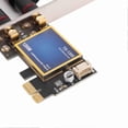 thumbnail image 2 of Carte WiFi 7260AC 2.4GHz 5GHz Bluetooth 4.0 1200Mbps PCIe X1 Adaptateur Réseau Sans Fil avec Double Antenne 10dBi pour PC, 2 of 5