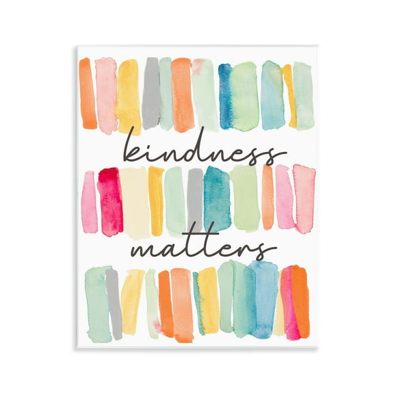 Stupell Industries Kindness Matters Phrase Typography Painting Unframed Art Print Wall Art, 11 x 14