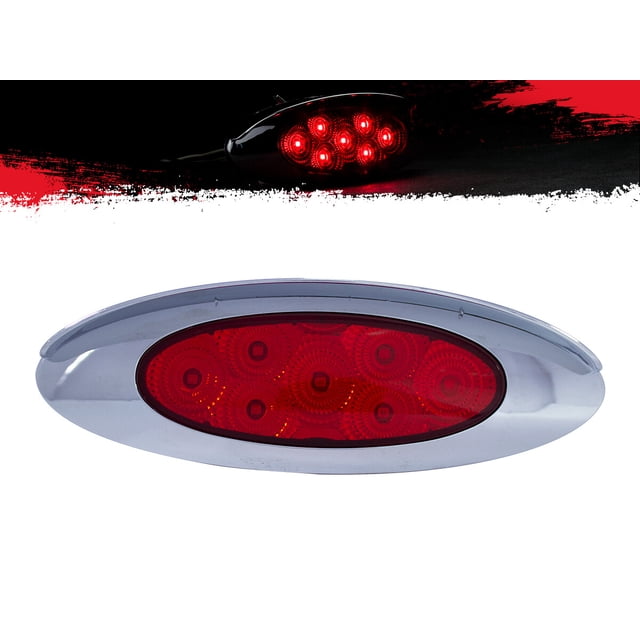 Plafón Lateral TUNELIGHT-RENOVATIO 7 Leds con Estrobo Rojo Elíptico