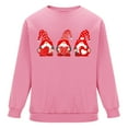 thumbnail image 4 of WREESH Graphic Crewneck Sweatshirt Men Valentine's Day Heart Printed Crewneck Sweatshirts Casual Pullover Tops Pink, 4 of 6