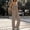Khaki women's 2 piece outfits a1, variant on Cagogo Women's 2 Piece Outfits Scoop Neck Sleeveless Crop Top Wide Leg Pants Set Casual Summer Matching Lounge Sets Tracksuits Loungewear Travel Airport Clothes, Wine 2XL