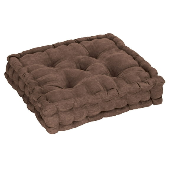 Tufted Booster Cushion, Chocolate