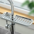 thumbnail image 2 of Eummy Faucet Rack Stainless Steel Sink Storage Shelf Adjustable Rag Sponge Brush Drain Rack Drying Drainer Sponge Holder for Kitchen Bathroom Drying, 2 of 3