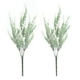 thumbnail image 2 of SPRING PARK 2Pcs 5-fork Artificial Flowers Lavender Bouquet Romantic Fake Lavender Bunch in Purple Artificial Plant for Home Wedding Garden Decor, 2 of 7