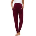 thumbnail image 5 of REALiKUN Women's Maternity Pants Over Belly Lounge Pajamas Clothes Pregnancy Joggers with Pockets, 5 of 6