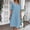 Light Blue, variant on Women's Summer Dress with Pockets, V-Neck and Short Sleeves for Casual Comfortable Outfits