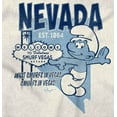 thumbnail image 2 of Las Vegas Happens Here Stays Smurfs Long Sleeve TShirt Men Women Brisco Brands S, 2 of 5