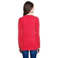 thumbnail image 3 of LAT Ladies' Long-Sleeve Fine Jersey Lace-Up T-Shirt - LA3538, 3 of 4