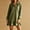 Army Green Dresses for Women, variant on Womens Dresses Long Sleeve Half Zip Collar Ruffle Hem Oversized Sweatshirt Mini for Campus Life Casual Home Errands Army Green S