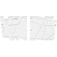 thumbnail image 2 of 32"W x 21 3/8"H x 2"ID x 11 1/4"C x 1"P Novo Architectural Grade PVC Contemporary Ceiling Medallion, Two Piece, 2 of 11