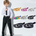 thumbnail image 6 of Kids Belt Child Boys Belts for Jeans Girls Dresses Pants Leather Waist Belt with Buckle Girls Belt Black, 6 of 6