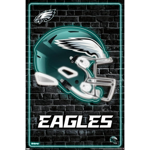 NFL Philadelphia Eagles - Neon Helmet 23 Wall Poster, 22.375" x 34"