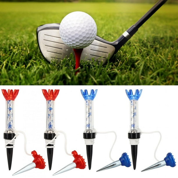 Liukouu Camisetas de Golf, 4 Piezas Portátiles de Primavera Tees de Pelota de Golf Accesorios de práctica de Entrenamiento de Golfista Soporte magnético Accesorios de Golf para Hombres EOTVIA NO