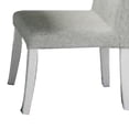 thumbnail image 4 of Benjara Cid Avi 16" Dining Chair (Set of 2)- White Fabric- Soft Cushions- Wood, 4 of 6