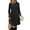 Black, variant on purcolt Long Sleeve Sweater Dress for Women Crew Neck Empire Waist Baby Doll Knee Length Dresses Casual Tunic Fall Dresses