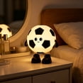 thumbnail image 4 of Cevemin Football Night Light Pat Light Bedroom Decoration - Soft Silicone Touch Control Dimmable Warm White & 7 Color Changing Night Light with Timer Rechargeable for Bedroom Night Stand Home Decor, 4 of 6