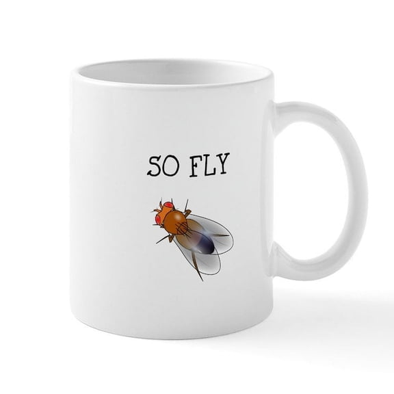 CafePress - So Fly - 11 oz Ceramic Mug - Novelty Coffee Tea Cup