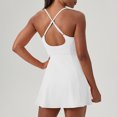 thumbnail image 4 of ZZwxWA Womens Athletic Dress Sleeveless Built-in Bra and Shorts with Pockets Exercise Tennis Dress Women's Naked Quick Drying Sports Dress Running Short Skirt, 4 of 6
