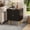 Black 1pcs, variant on Huisuilinss Fluted Nightstand With 2 Drawers,Gold & Wood Bedside Table,Small Side Table,Modern End Table,Night Stand For Bedroom Apartment Living Room