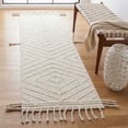 thumbnail image 3 of SAFAVIEH Natura Wilton Geometric Striped Area Rug, Ivory/Black, 8' x 10', 3 of 7
