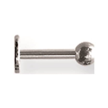 Designer Stainless Steel Sgss Labret W Stl Ball 16G (1.3Mm) 1/4 (6Mm) Long 3 Made In China -Jewelry By Sweet Pea Creations