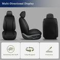 thumbnail image 5 of DIKSOAKR Car Seat Covers for Honda Pilot 2005-2016, Front Seat Covers, 2 Seats Breathable Perforated Faux Leather Seat Cover Automotive Accessories (Black), 5 of 7