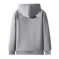 thumbnail image 5 of FAOWME Womens Hoodies With Pocket Long Sleeve Solid Color Zipper Plush Thickened Comfortable Fashion Sweatshirts For Autumn Winter Daily Wear Light Gray S, 5 of 7