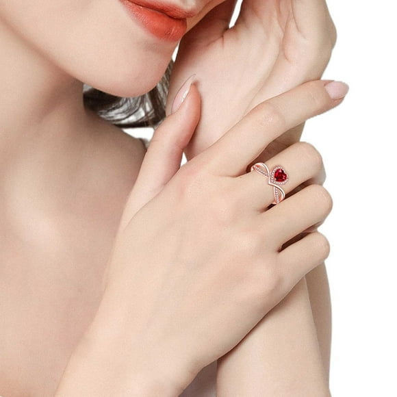 Wentin Rings Clearance! Heart Shaped Diamond Ring For Women Fashion Jewelry Popular Accessories