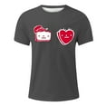thumbnail image 4 of YDLCAFD Men's Print Theme T Shirt Printed Solid Color Short Sleeve Top, 4 of 4