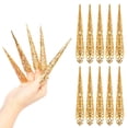 thumbnail image 2 of Guardurnaity 10 unids/set uña punta garra estilo antiguo Protector disfraz uñas anillos decoración accesorio Cosplay escenario Juegos de manicura Tipo 1, 2 of 6