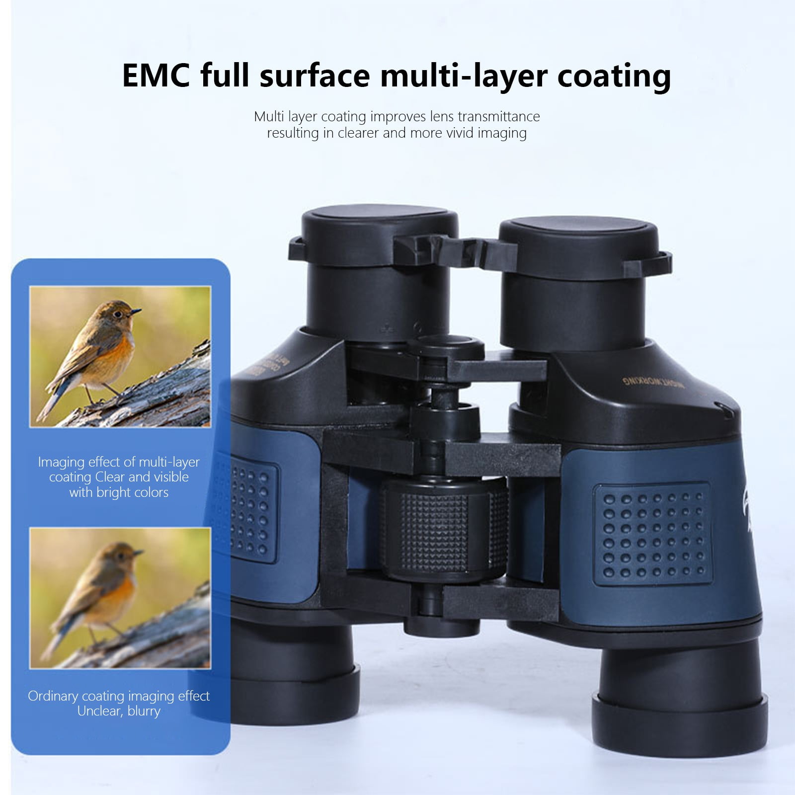 Matoen 60x60 High Powered Binoculars for Adults/Kids, Waterproof Compact Binoculars with Low Light Vision for Bird Watching Hunting Football Games, Travel, Concerts
