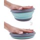 thumbnail image 4 of Fiambrera plegable de silicona de grado alimenticio de 3 piezas - Juego de contenedores de almacenamiento de alimentos expandibles - Ensaladera de silicona con tapa portátil, 4 of 5