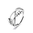 thumbnail image 1 of Qarigey Anillo de apertura para hombre y mujer, anillos ajustables, decoración de círculos, cuentas chapadas, joyería Unisex para adultos, Ropa, zapatos y accesorios Miscelánea tipo 4 Qarigey AP012684-04, 1 of 6