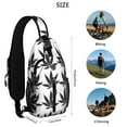 thumbnail image 5 of Colorful Weed Sling Bag, Lightweight and Durable Crossbody Daypack with Tie Dye Weed Aesthetic, Anti-theft Backpack for Outdoor, Gym, and Office, 5 of 6