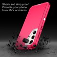 thumbnail image 4 of I-HONVA For Samsung Galaxy S23 FE Case,3-Layer Military Grade Drop Protection Anti-Slip Bumper Rugged Shockproof Dustproof Protection 6.4 inch Phone Case,Pink White, 4 of 7