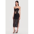 thumbnail image 2 of Women's Side Slit Crochet Overlay Midi Skirt, 2 of 4