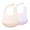Coral / Lilac, variant on Olababy Fold N Go Silicone Baby Bib w Travel Case | Soft, Lightweight, Waterproof Bibs for Infants & Toddlers | BPA Free (1 Bib + 1 Travel Case, Lilac)