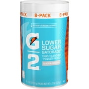 Gatorade G2 Lower Sugar Glacier Freeze Sports Drink Mix Powder Packets, 8 Pack